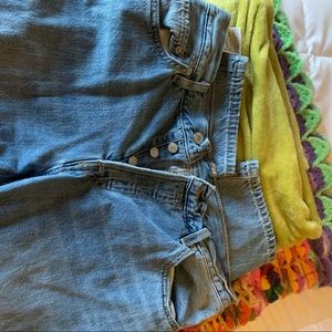 levi’s straight leg jeans!